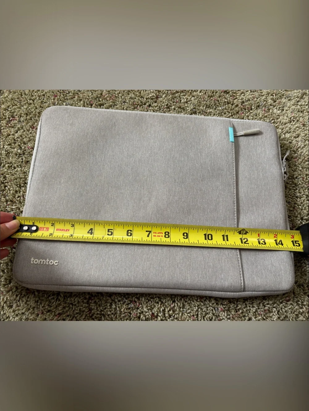 Tomtoc Defender Gray Laptop Sleeve/ Case for 15